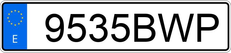 Numer rejestracyjny 9535BWP posiada PEUGEOT 307 XN 1.6