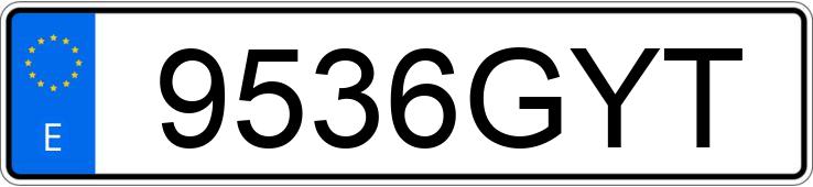 Numer rejestracyjny 9536GYT posiada RENAULT CLIO