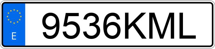 Numer rejestracyjny 9536KML posiada SKODA OCTAVIA
