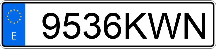 Die Registrierungsnummer 9536KWN hat NISSAN MICRA Die Registrierungsnummer 9536KWN hat NISSAN MICRA