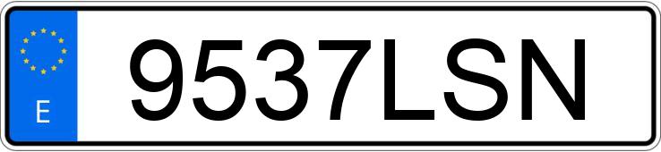 Numer rejestracyjny 9537LSN posiada RENAULT EXPRESS