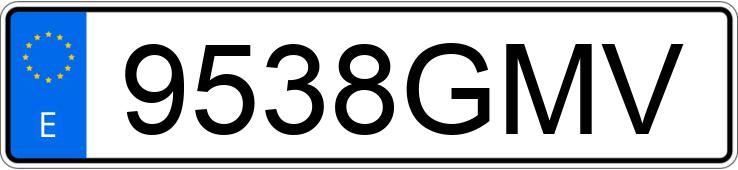 Numer rejestracyjny 9538GMV posiada PEUGEOT 207