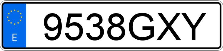 Numer rejestracyjny 9538GXY posiada NISSAN QASHQAI