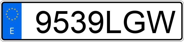 Numer rejestracyjny 9539LGW posiada HYUNDAI KONA