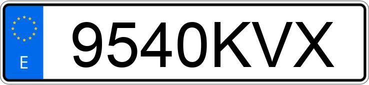 Numer rejestracyjny 9540KVX posiada KIA CEED TOURER