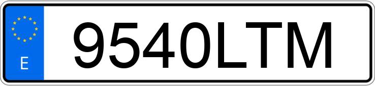 Numer rejestracyjny 9540LTM posiada VOLVO FH13