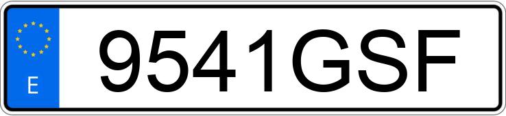 Numer rejestracyjny 9541GSF posiada SKODA SUPERB