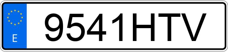 Numer rejestracyjny 9541HTV posiada VOLKSWAGEN CRAFTER