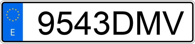 Numer rejestracyjny 9543DMV posiada RENAULT CLIO