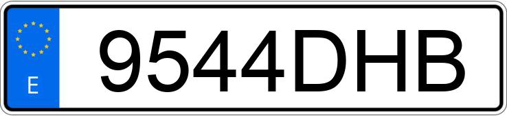 Numer rejestracyjny 9544DHB posiada BMW SERIE 1