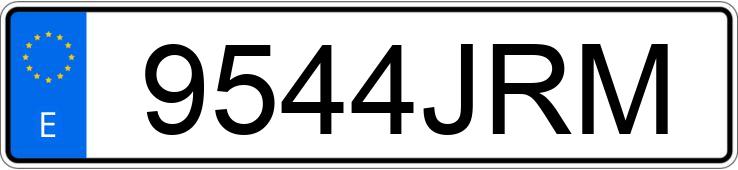 Numer rejestracyjny 9544JRM posiada MERCEDES A (176)