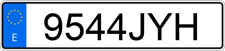 Numer rejestracyjny 9544JYH posiada AUDI TT