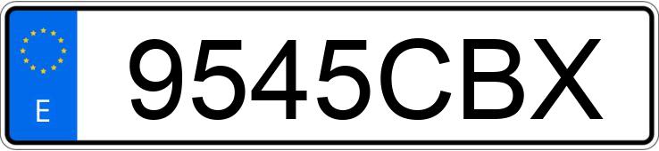 Numer rejestracyjny 9545CBX posiada VOLKSWAGEN POLO 75 CONFORTLINE