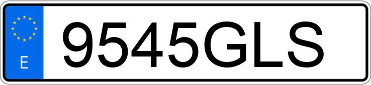 Numer rejestracyjny 9545GLS posiada VOLKSWAGEN GOLF