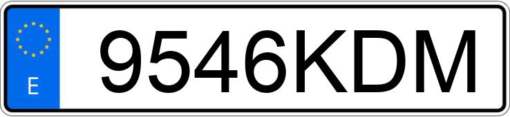 Numer rejestracyjny 9546KDM posiada BMW SERIE 5