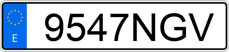 Numer rejestracyjny 9547NGV posiada TOYOTA C-HR