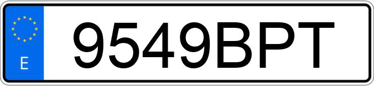 Numer rejestracyjny 9549BPT posiada VOLKSWAGEN POLO