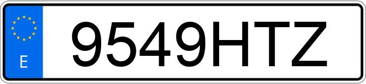 Numer rejestracyjny 9549HTZ posiada VOLKSWAGEN CROSSGOLF