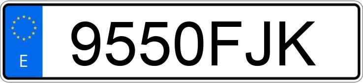 Numer rejestracyjny 9550FJK posiada PEUGEOT 207 Numer rejestracyjny 9550FJK posiada PEUGEOT 207