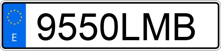 Numer rejestracyjny 9550LMB posiada PEUGEOT RIFTER