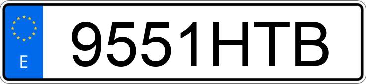 Die Registrierungsnummer 9551HTB hat MERCEDES SLK (170-171) 200