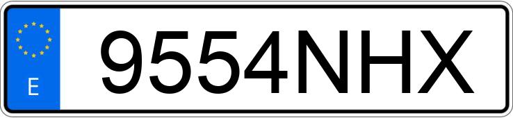 Numer rejestracyjny 9554NHX posiada TOYOTA C-HR