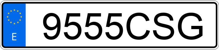 Numer rejestracyjny 9555CSG posiada FORD FIESTA