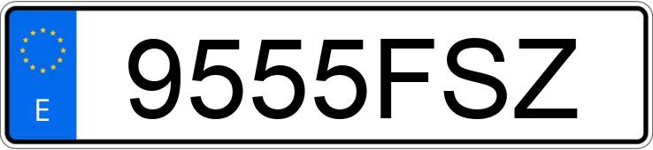 Il numero di registrazione 9555FSZ ha MINI MINI