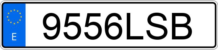 Numer rejestracyjny 9556LSB posiada TOYOTA COROLLA