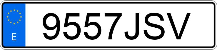 Numer rejestracyjny 9557JSV posiada VOLKSWAGEN GOLF