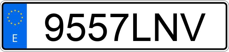 Numer rejestracyjny 9557LNV posiada FORD TRANSIT