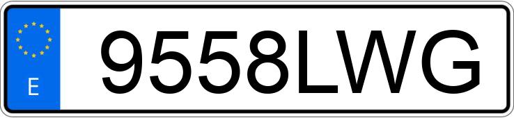 Numer rejestracyjny 9558LWG posiada MERCEDES CLA (117)