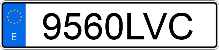 Numer rejestracyjny 9560LVC posiada PORSCHE CAYENNE