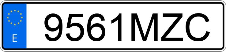 Numer rejestracyjny 9561MZC posiada MG ZS Numer rejestracyjny 9561MZC posiada MG ZS