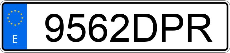 Numer rejestracyjny 9562DPR posiada PEUGEOT 307