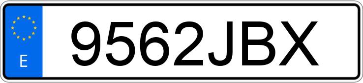 Numer rejestracyjny 9562JBX posiada SEAT LEON