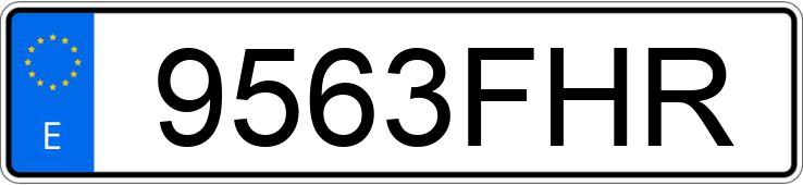 Numer rejestracyjny 9563FHR posiada SEAT IBIZA