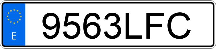 Numer rejestracyjny 9563LFC posiada FORD FOCUS