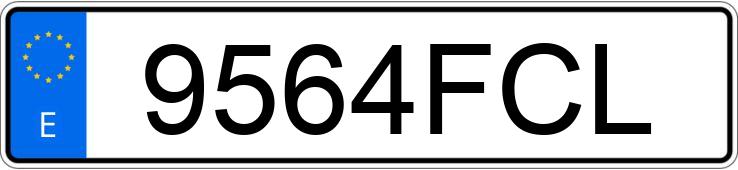 Numer rejestracyjny 9564FCL posiada MERCEDES VITO