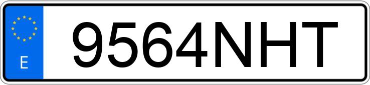 Numer rejestracyjny 9564NHT posiada MG HS Numer rejestracyjny 9564NHT posiada MG HS