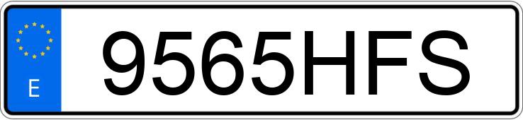 Il numero di registrazione 9565HFS ha SEAT IBIZA
