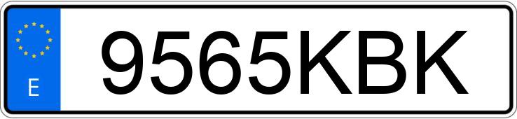 Registreringsnummeret 9565KBK har RENAULT CLIO