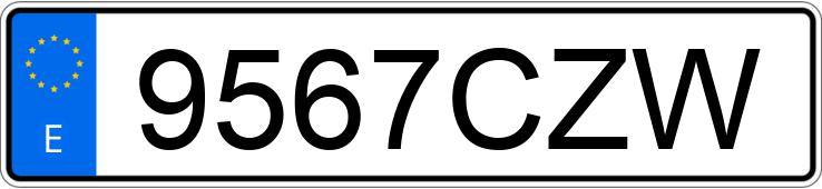 Numer rejestracyjny 9567CZW posiada CITROEN XSARA