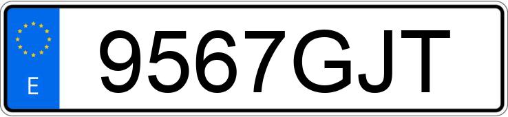 Numer rejestracyjny 9567GJT posiada AUDI A4