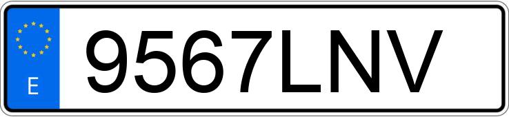 Numer rejestracyjny 9567LNV posiada KIA PICANTO