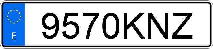 Numer rejestracyjny 9570KNZ posiada MERCEDES B (246/242)