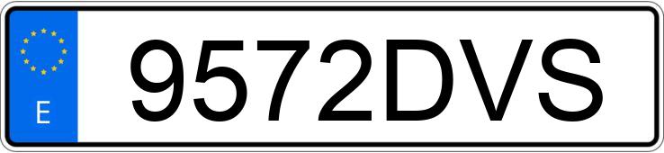 Numer rejestracyjny 9572DVS posiada PEUGEOT PARTNER