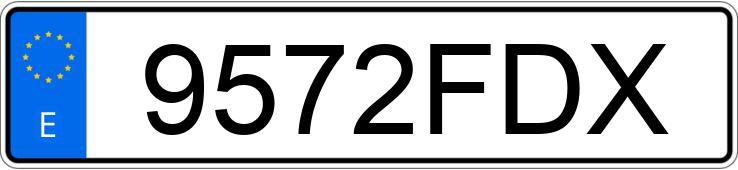 Numer rejestracyjny 9572FDX posiada BMW SERIE 3