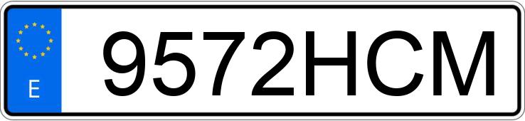 Numer rejestracyjny 9572HCM posiada VOLKSWAGEN GOLF