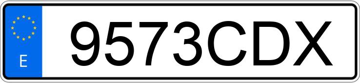 Numer rejestracyjny 9573CDX posiada RENAULT CLIO